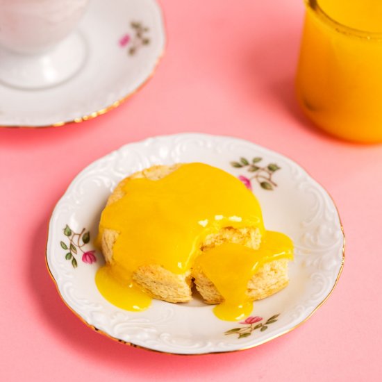 Tea Party Scones with Lemon Curd