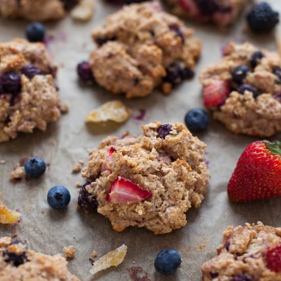 Triple Berry Ginger Scones