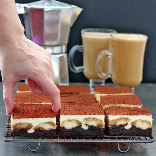 Tiramisu Brownies