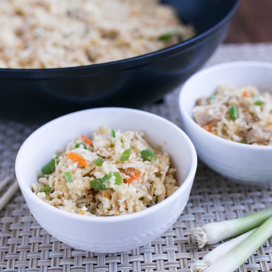 cauliflower pork fried rice