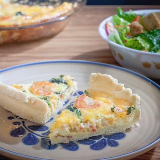 Shrimp & Asparagus Quiche