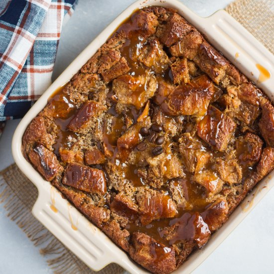 Caramel Coffee Bread Pudding