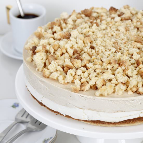 Crumb Cheesecake with Coffee Cream