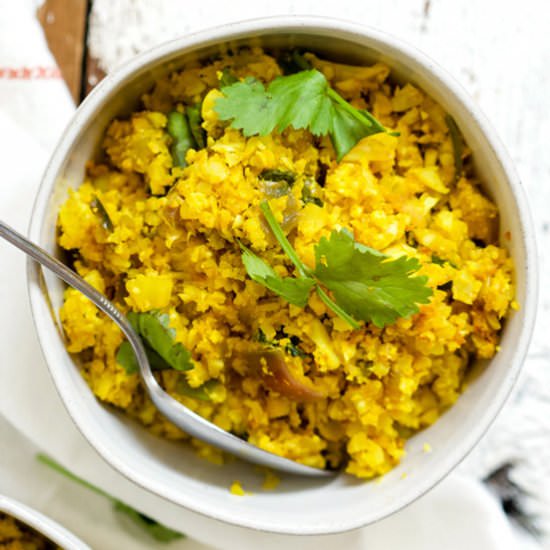 Turmeric Cauliflower Rice