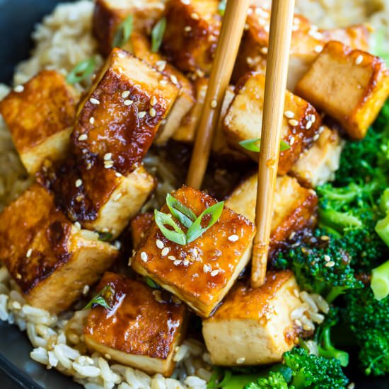 Honey Garlic Tofu