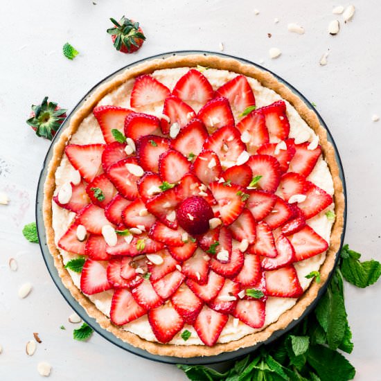 No-Bake Strawberry Mascarpone Tart