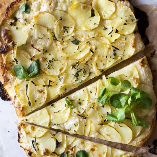 Cheesy Potato Pizza