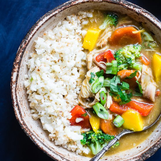 Slow Cooker Mango Chicken Curry