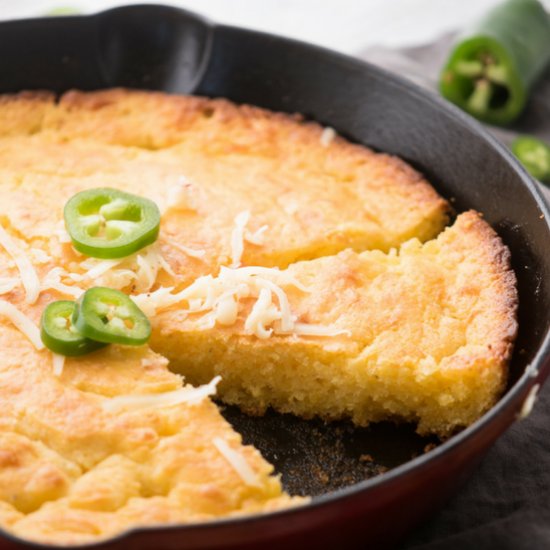 Pepper Jack Skillet Cornbread