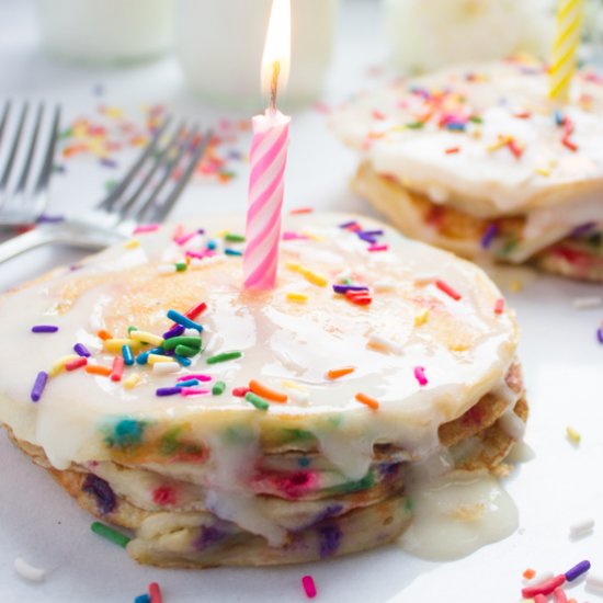 Birthday Fluffy Pancakes