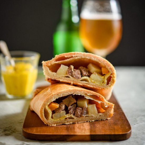 Steak, Swede and Mustard Pasties