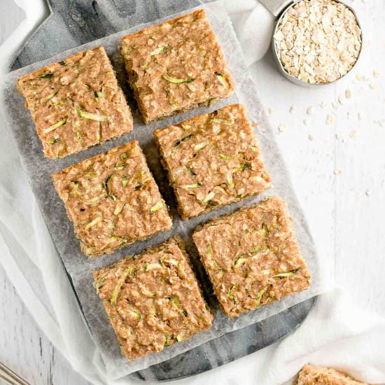 Zucchini Oatmeal Snack Cake