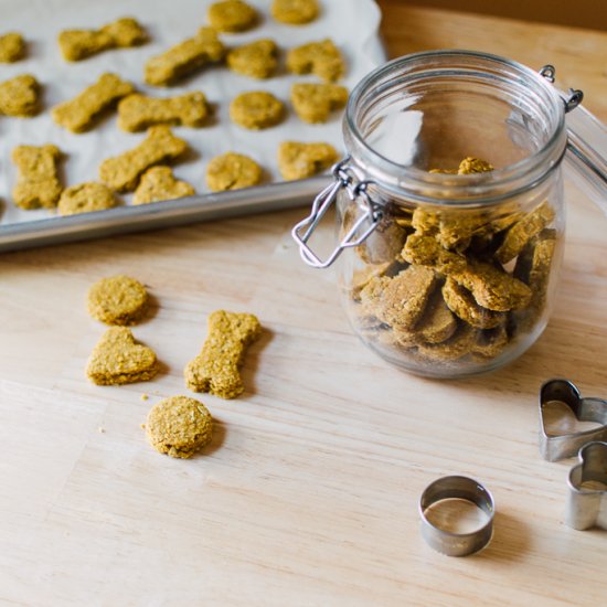 homemade peanut butter dog treats