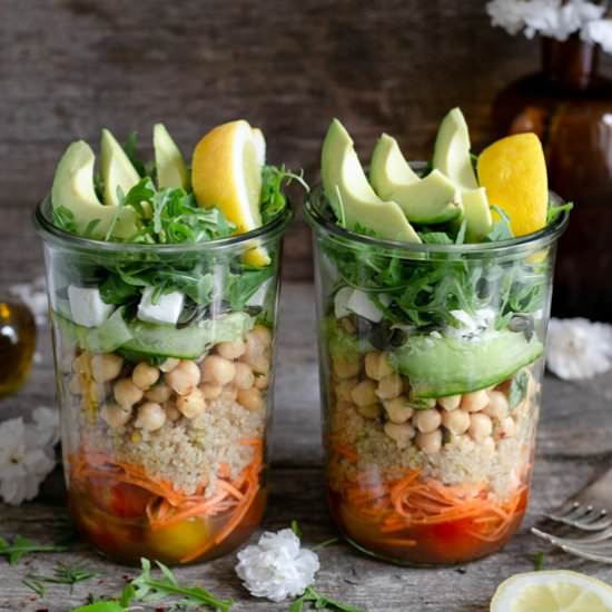 Tomato and Quinoa Salad Jars