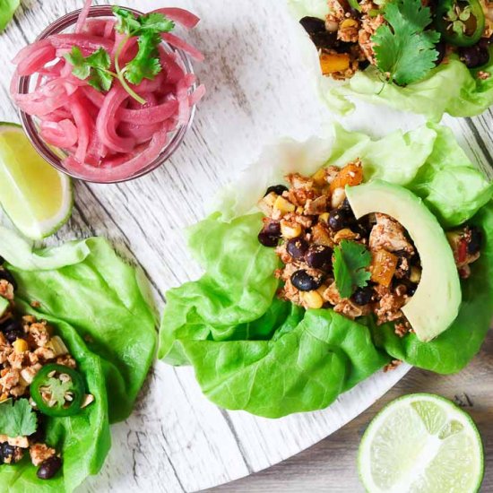 Black Bean and Tofu Lettuce Wraps