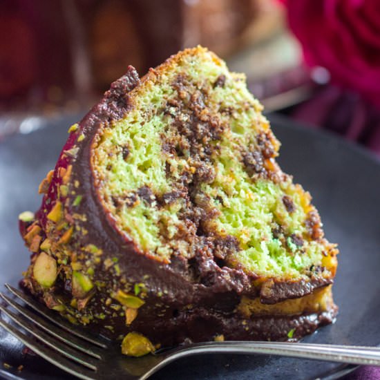 Triple Chocolate Pistachio Bread