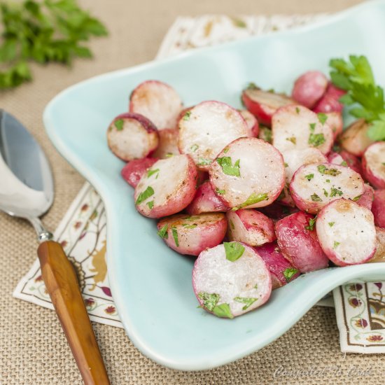 Panfried Butter Radishes