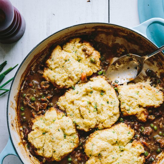 Crawfish Étouffée w/ Chive Biscuits