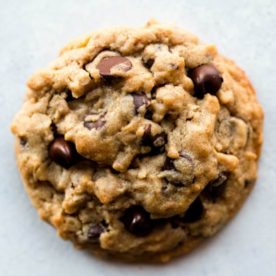 PB Oatmeal Chocolate Chip Cookies