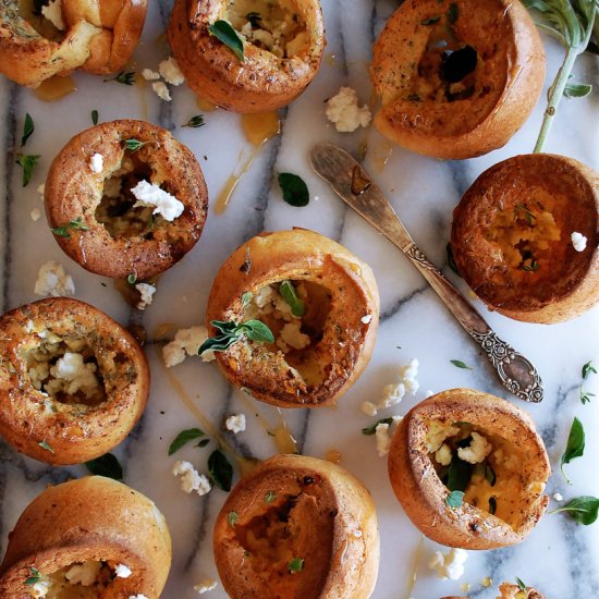 Herb & Goat Cheese Popovers