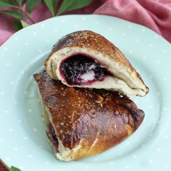 Tart Cherry Pretzel Turnovers