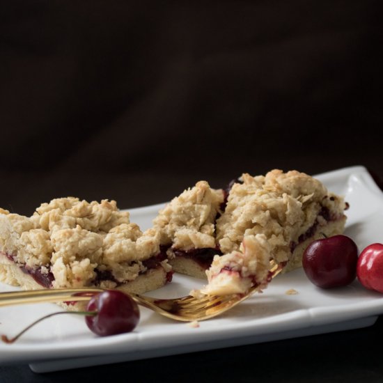 Cherry Crumble Squares