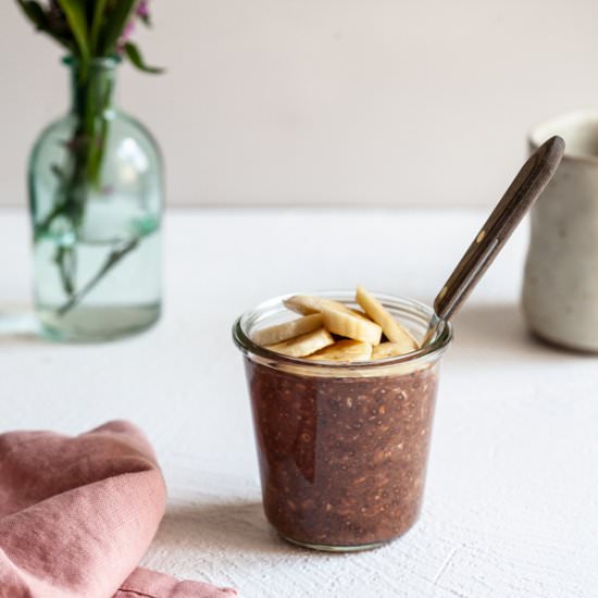 Banana Mocha Overnight Oats