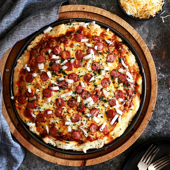 Chili Cheese Dog Pizza