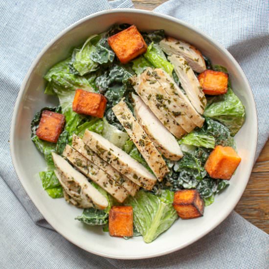 Paleo and whole30 caesar salad