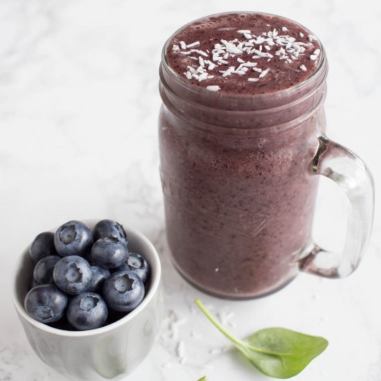 Blueberry Smoothie with Coconut