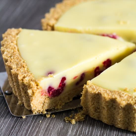 White Chocolate Raspberry Tart