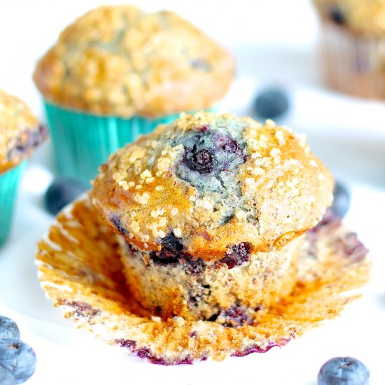 Gluten Free Vegan Blueberry Muffins