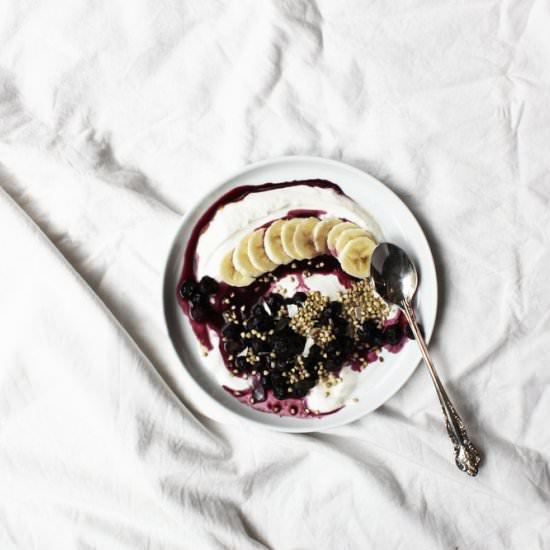 Coconut Yogurt & Blueberries