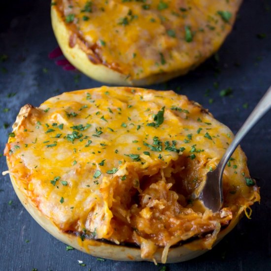 Chicken Enchilada Spaghetti Squash