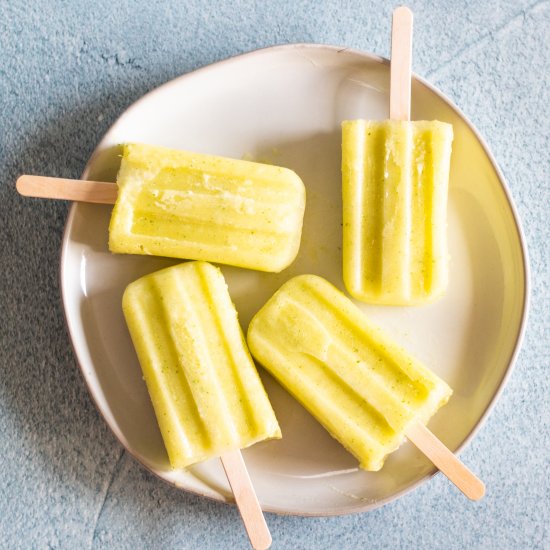 Pineapple Mint Popsicles