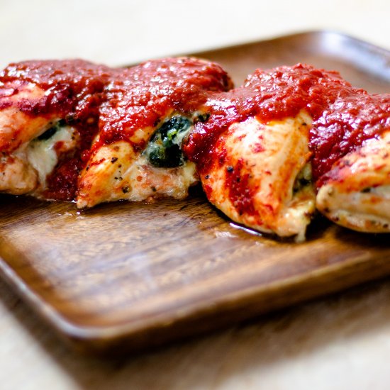 Spinach Provolone Stuffed Chicken