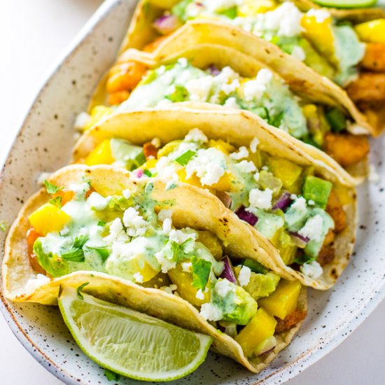 Spicy Shrimp Tacos with Mango Salsa