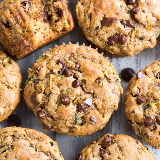 Chocolate Chip Zucchini Muffins