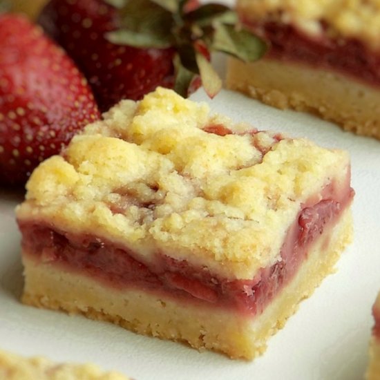 Strawberry Crumble Bars