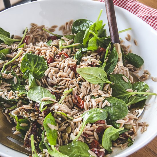 Sun Dried Tomato Orzo Salad