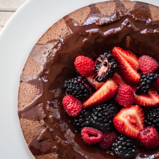 Italian chocolate ring cake