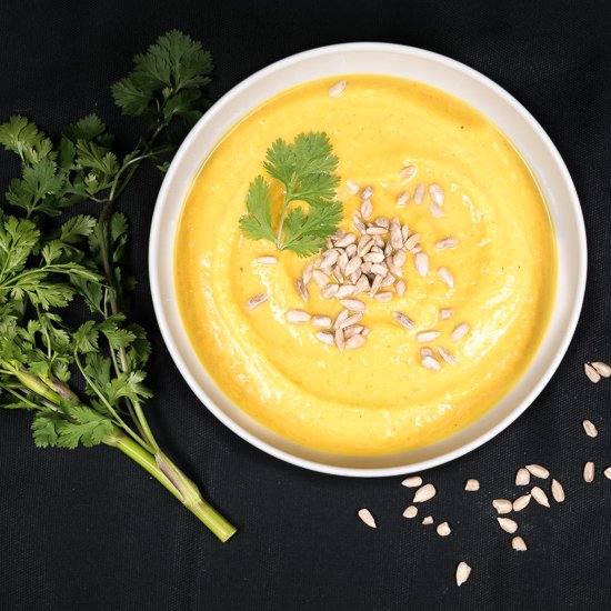 Creamy Carrot and Sweet Potato Soup