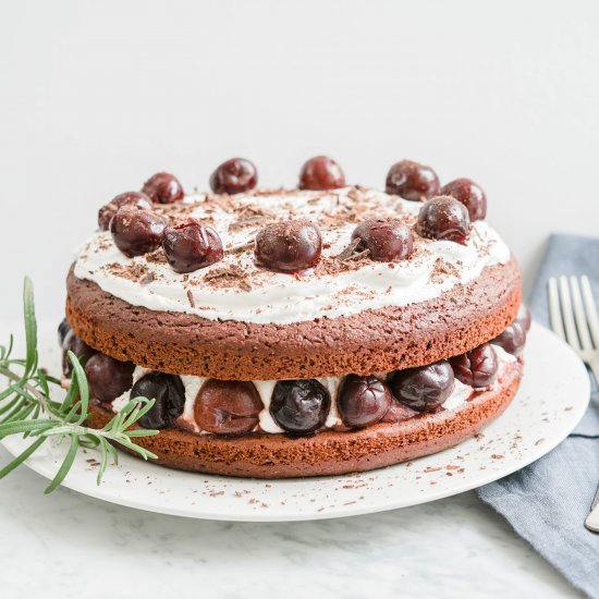 Healthy Chocolate Cake with Coconut