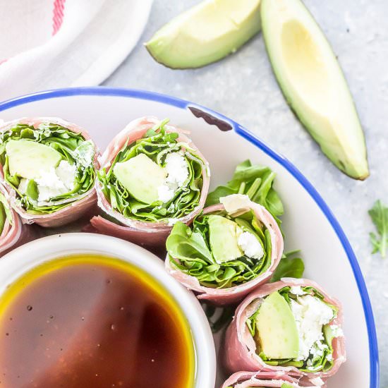 Avocado & Goat Cheese Roll-Ups