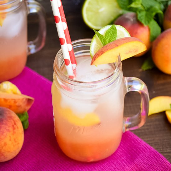 Peach – Mint Lemonade