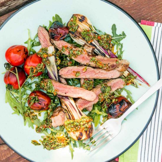 Grilled Rump Steak With Chimichurri