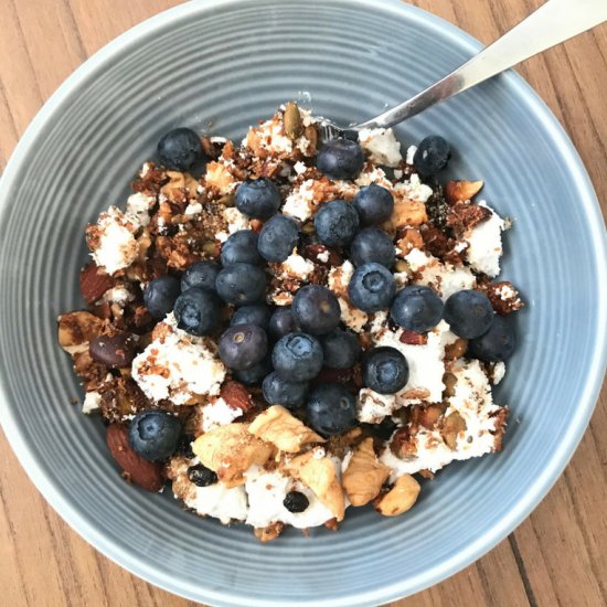 Paleo Granola With Coconut Whip