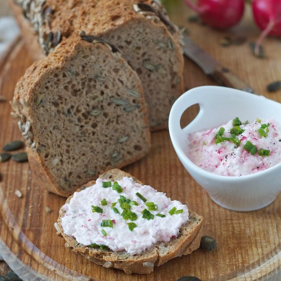 radish cream cheese spread