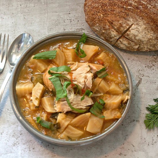 Instant Pot Beet Chicken Stew