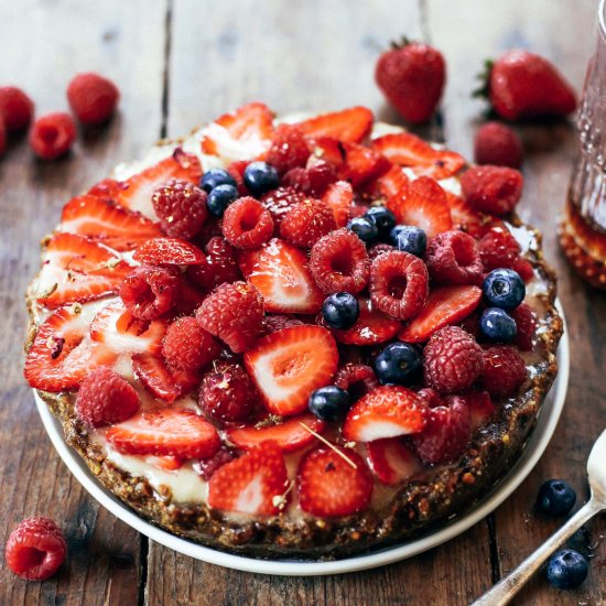 No bake fruit tart